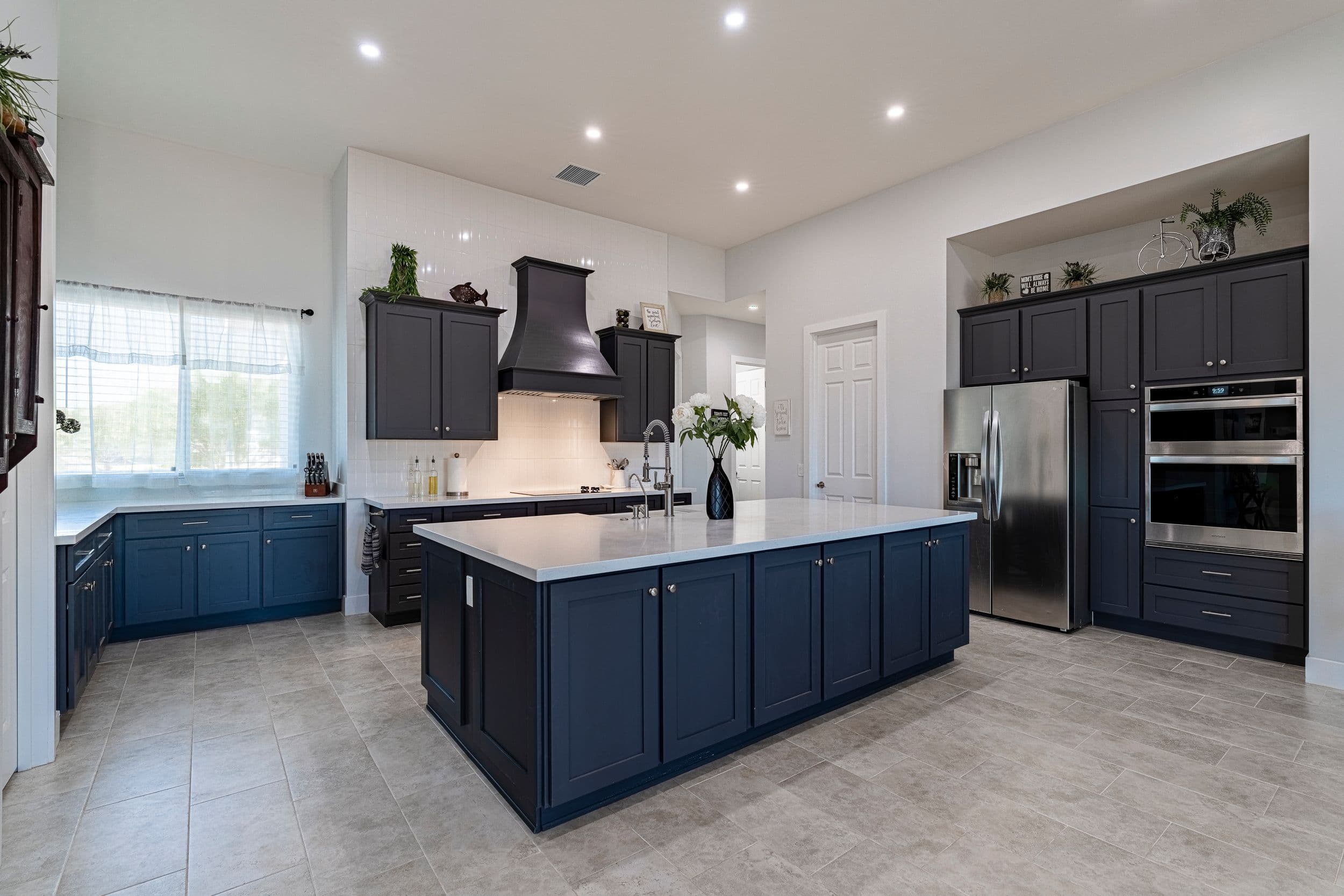 Aerial view of estate property